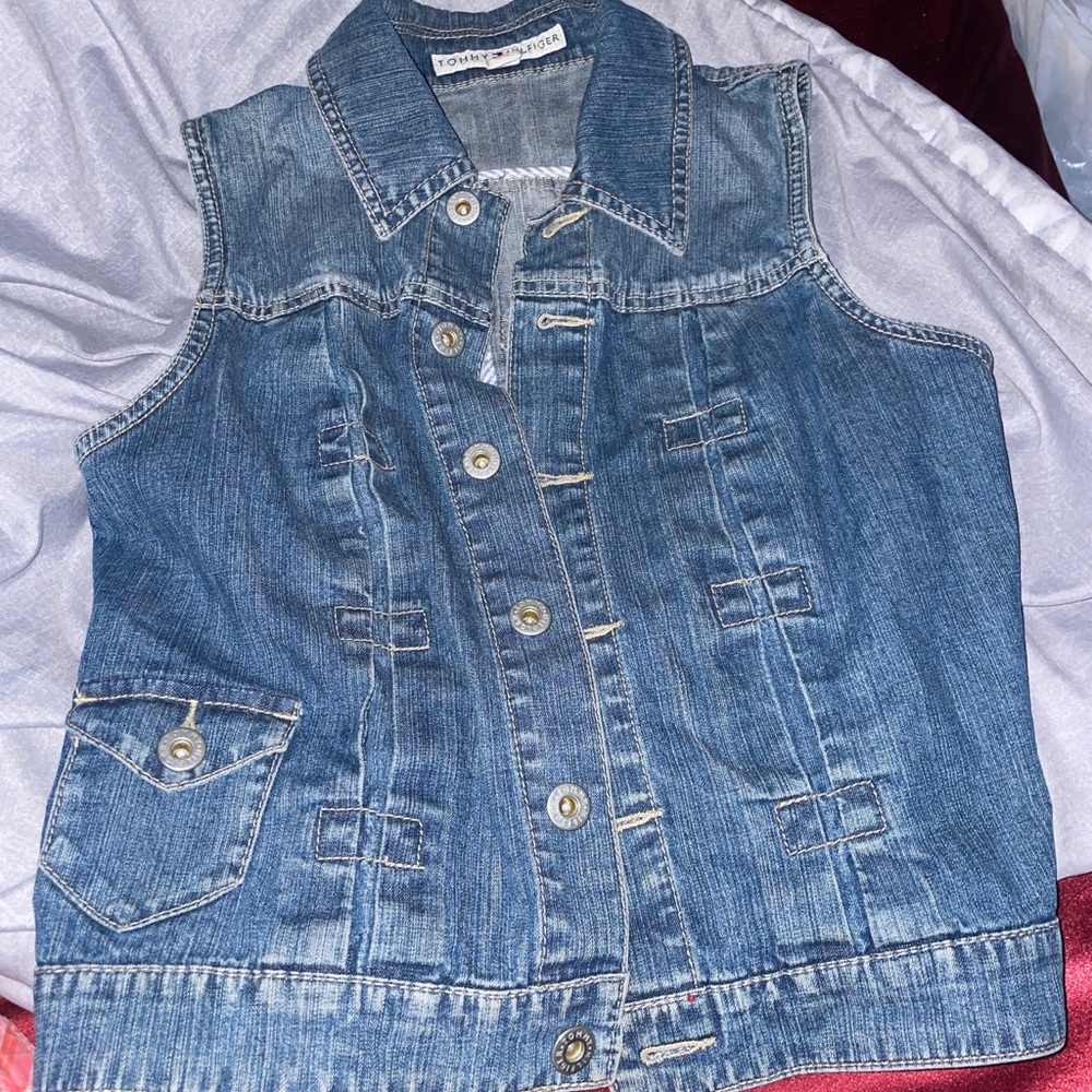 tommy hilfiger jean vest